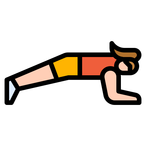 woman doing a push-up