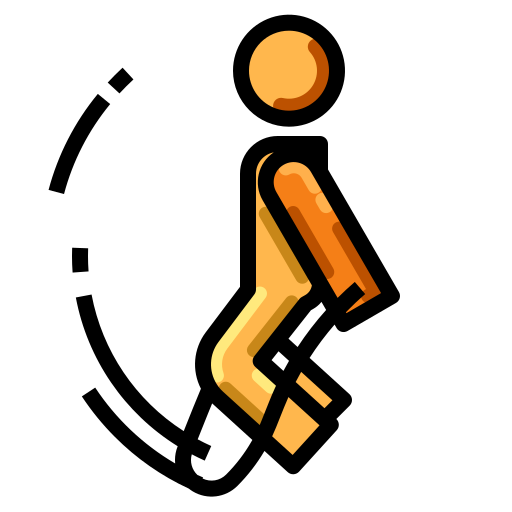 person jumping rope outdoors