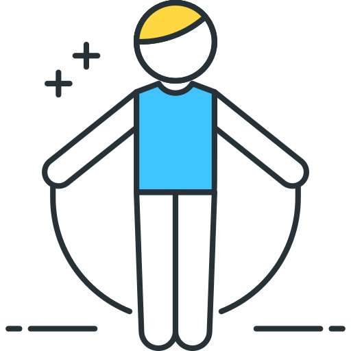 person jumping rope