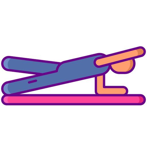 person in plank position